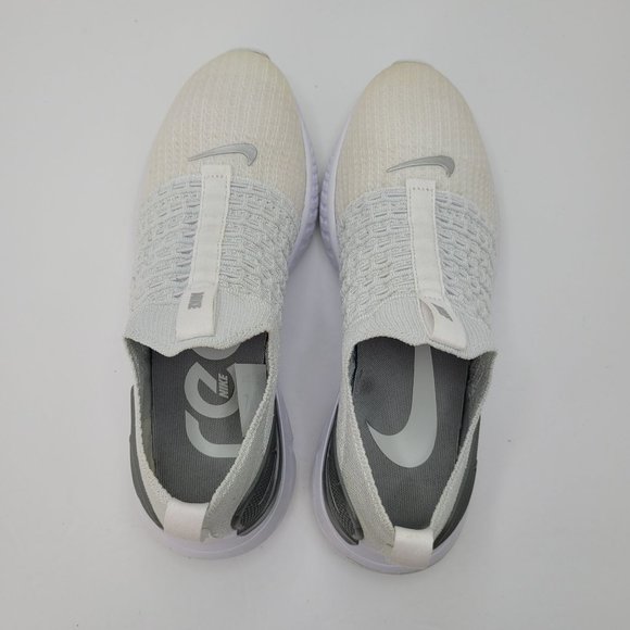 Nike Phantom Run Flyknit 2 Pure Platinum Women's Shoes CJ0280-100 US Size 8.5 - Picture 5 of 8